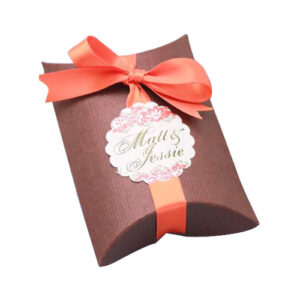 custom brown pillow gift boxes