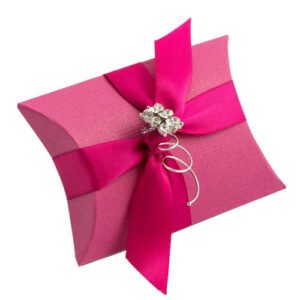 custom pink pillow boxes